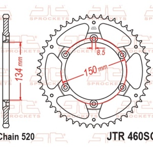 Kit de lant D.I.D Chain - Argintiu lant 520 VX, X-Ring, pinion fata JT cauciucat, foaie spate JT pentru KAWASAKI KLX 650 1993-1996 - Img 6