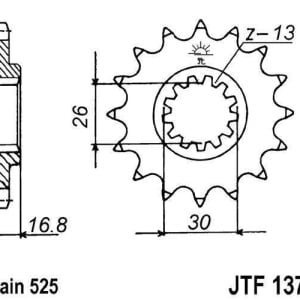 Kit de lant D.I.D Chain - Argintiu lant 525 ZVM-X, X-Ring, pinion fata JT, foaie spate JT pentru HONDA CBR 600 F 2002-2007 - Img 3