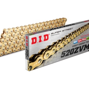 Kit de lant D.I.D Chain - Auriu lant 520 ZVM-X, X-Ring, pinion fata JT cauciucat, foaie spate JT pentru KAWASAKI W 800 CAFE 2019-2020