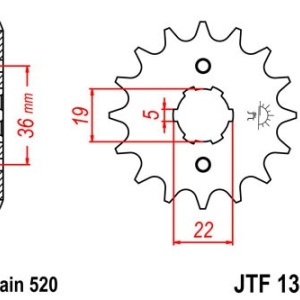 Kit de lant D.I.D Chain - Auriu lant 520 ZVM-X, X-Ring, pinion fata JT, foaie spate JT pentru ATV HONDA TRX 300 X 2009 - Img 3