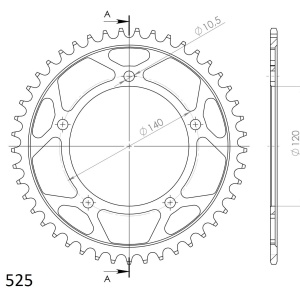 Kit de lant D.I.D Chain - Auriu lant 525 VX, X-Ring, pinion fata SUPERSPROX, foaie spate SUPERSPROX pentru TRIUMPH Daytona 650 2005 - Img 5