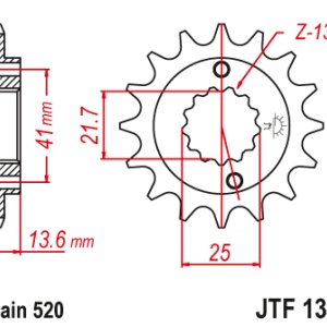 Kit de lant EK - Argintiu lant 520 SRX, X-Ring, pinion fata JT, foaie spate JT pentru KAWASAKI ZX-6RR Ninja 600 2003-2004 - Img 3