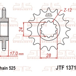Kit de lant EK - Argintiu lant 525 DEX, X-Ring, pinion fata JT cauciucat, foaie spate SUPERSPROX pentru HONDA CBF 600 / S 2004-2007 - Img 3