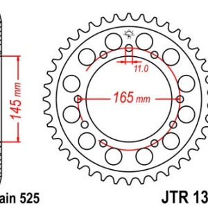 Kit de lant EK - Argintiu lant 525 DEX, X-Ring, pinion fata JT, foaie spate JT pentru HONDA VFR 400 R 1987-1989 - Img 5