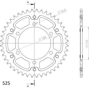 Kit de lant EK - Argintiu lant 525 SRO, O-ring, pinion fata JT cauciucat, foaie spate SUPERSPROX STEALTH pentru YAMAHA MT-07 700 2014-2024 - Img 5