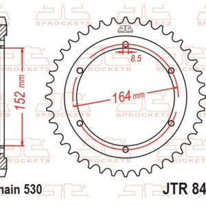 Kit de lant EK - Argintiu lant 530 DEX, X-Ring, pinion fata JT cauciucat, foaie spate JT pentru YAMAHA SR 500 1979-1990 - Img 6