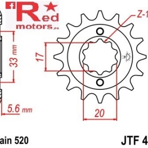 Kit lant DID GOLD X-Ring PRO-STREET 520 VX pentru Suzuki RM-Z250 K4,K5,K6 2004-2006 - Img 2