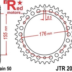 Kit lant DID GOLD X-Ring PRO-STREET 530 VX pentru Triumph 955i Daytona 1999-2001 - Img 3