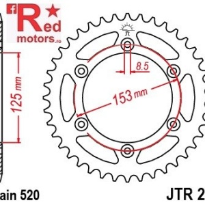 Kit lant DID pentru Beta motor 250 RR 2T 2013-2017 - Img 3