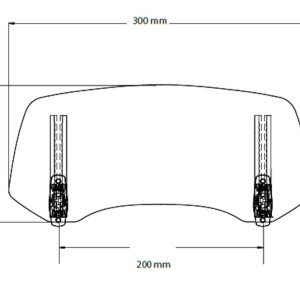 Multiadjustable visor PUIG 2.0 20763W fixed by screws transparent - Img 3