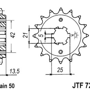 Pinion fata JT JTF 725-15 15T, 530 - Img 2