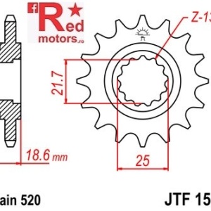 Pinion fata JTF 1538 cu 13 dinti