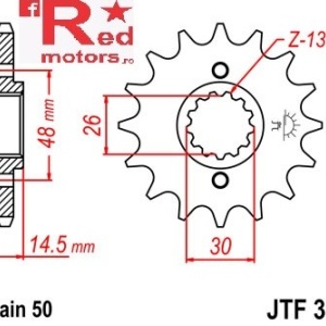 Pinion fata JTF 339 cu 16 dinti