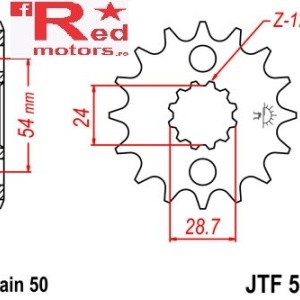 Pinion fata JTF 517 cu 18 dinti