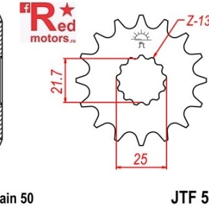 Pinion fata JTF 566 cu 15 dinti