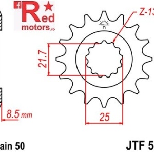 Pinion fata JTF 570 cu 16 dinti