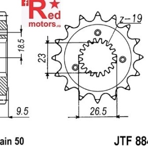 Pinion fata JTF 884 cu 21 dinti