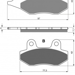 Placute de frana GOLDFREN 002 S3