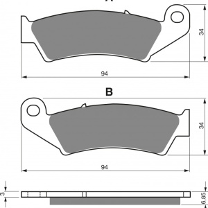 Placute de frana GOLDFREN 041 S3