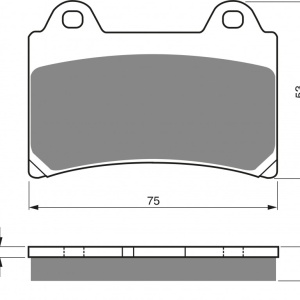 Placute de frana GOLDFREN 073 S3