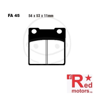 Placute frana fata semi-sinterizate 54x53x11 EBC FA45 pentru Honda CB 250, CB 400, CB 650, CB 750