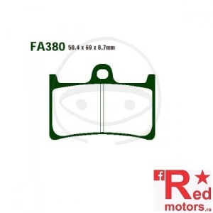 Placute frana fata SINTERED GPFAX EBC 50.4x69x8.7 FA380 pentru Yamaha FZ1 1000, FZ8 800, MT-01, YZF-R1, YZF-R6 600