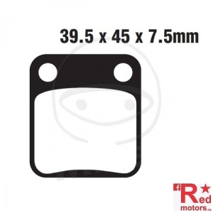 Placute frana fata SINTERED MX-S EBC RACING MX 39.5x45x7.5 pentru AJS JSM 50, Hyosung TE 450, Kawasaki KLX 125, KVF 300, KVF 400, Suzuki DR 125, TS 250, Yamaha YFZ 350