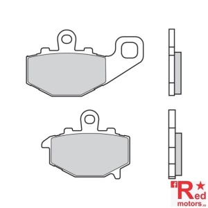 Placute frana spate Brembo 07KA16SP Road - SP 89,5x51,2x8,9/68,0x52,6x9,9 pentru CFMOTO NK 650, Kawasaki ER-6F 650, GPZ 1100, Suzuki DL 650