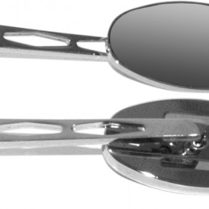 Set oglinzi cromate Emgo universale pentru chopper/cruiser 10mm - Img 2