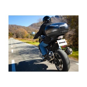 Top case SHAD SH48 D0B48406R New Titanium with backrest, carbon cover and PREMIUM SMART lock - Img 7