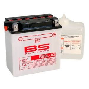 Baterie conventionala BS-BATTERY BB9L-A2 (YB9L-A2) include electrolit