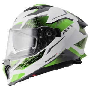 Casca integrala GMS GELERO ZG12701 white-green-grey L - Img 3