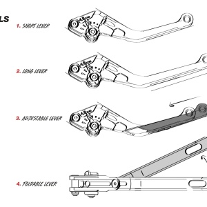 Clutch lever without adapter PUIG 4.0 4230NN standard black/black - Img 2