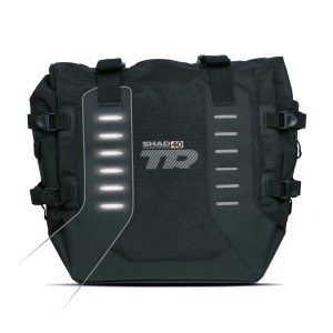 Complete set of SHAD TERRA TR40 adventure saddlebags and SHAD TERRA BLACK aluminium 48L topcase, including mounting kit SHAD SUZUKI DL 650 V-Strom - Img 9