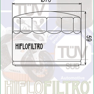 Filtru de ulei HIFLOFILTRO HF552 - Img 2