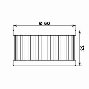 Filtru de ulei MIW S3004 (alt. HF136) - Img 2