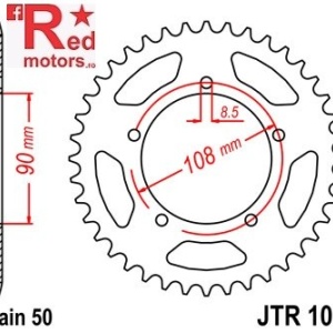 Foaie/pinion spate JTR1022.38 530 cu 38 de dinti pentru Ducati GTL 500, Pantah 600, Supersport 900