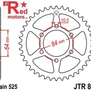 Foaie/pinion spate JTR812.43 520 cu 43 de dinti pentru Suzuki GT 250