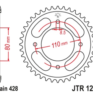 Foaie spate JT JTR 1219-41 41T, 428 - Img 2