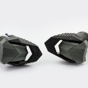 Frame sliders PUIG R19 20388N black with grey rubber