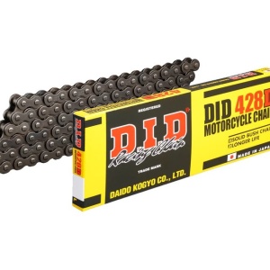 Kit de lant D.I.D Chain - Argintiu lant 428 D, Non-sealed, pinion fata SUPERSPROX, foaie spate SUPERSPROX pentru HONDA CB 125 F / GLR 125 2015-2020 - Img 1
