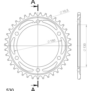 Kit de lant D.I.D Chain - Argintiu lant 530 VX, X-Ring, pinion fata JT cauciucat, foaie spate SUPERSPROX pentru YAMAHA FJ 1200 1991-1994 - Img 5