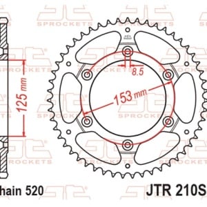 Kit de lant D.I.D Chain - Auriu lant 520 ERT, Non-sealed, pinion fata JT, foaie spate JT pentru HONDA CRF 250 R 2004-2010 - Img 7