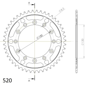 Kit de lant D.I.D Chain - Auriu lant 520 ERVT, X-Ring, pinion fata SUPERSPROX, foaie spate SUPERSPROX pentru YAMAHA WR 250 F 2010-2014 - Img 5