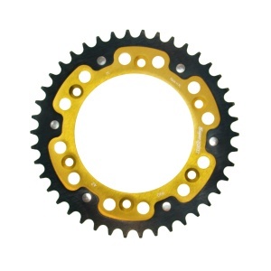Kit de lant D.I.D Chain - Auriu lant 520 MX, Non-sealed, pinion fata SUPERSPROX, foaie spate SUPERSPROX STEALTH pentru KTM 690 Rally Replica 2009-2010 - Img 4