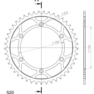 Kit de lant D.I.D Chain - Auriu lant 520 VX, X-Ring, pinion fata JT cauciucat, foaie spate SUPERSPROX pentru KAWASAKI KLX 230 / R / R S 2020 - Img 5