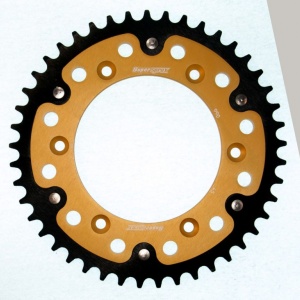 Kit de lant D.I.D Chain - Auriu lant 520 VX, X-Ring, pinion fata SUPERSPROX, foaie spate SUPERSPROX STEALTH pentru HUSABERG FE 650/E 2003-2008 - Img 3