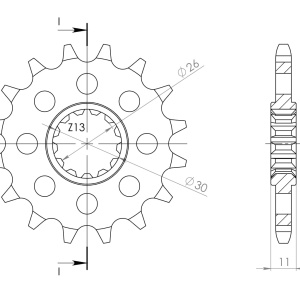 Kit de lant D.I.D Chain - Auriu lant 525 ZVM-X, X-Ring, pinion fata SUPERSPROX, foaie spate SUPERSPROX STEALTH pentru YAMAHA FZ8 800 / Fazer 2010-2015 - Img 3