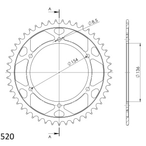 Kit de lant EK - Auriu lant 520 MVXZ, X-Ring, pinion fata SUPERSPROX, foaie spate SUPERSPROX pentru BMW G 650 Xcountry 2007-2010 - Img 5