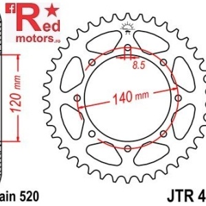 Kit lant DID GOLD PRO-STREET X-Ring 520 VX pentru Kawasaki KLE500 A7-A14 1997-2005 - Img 3